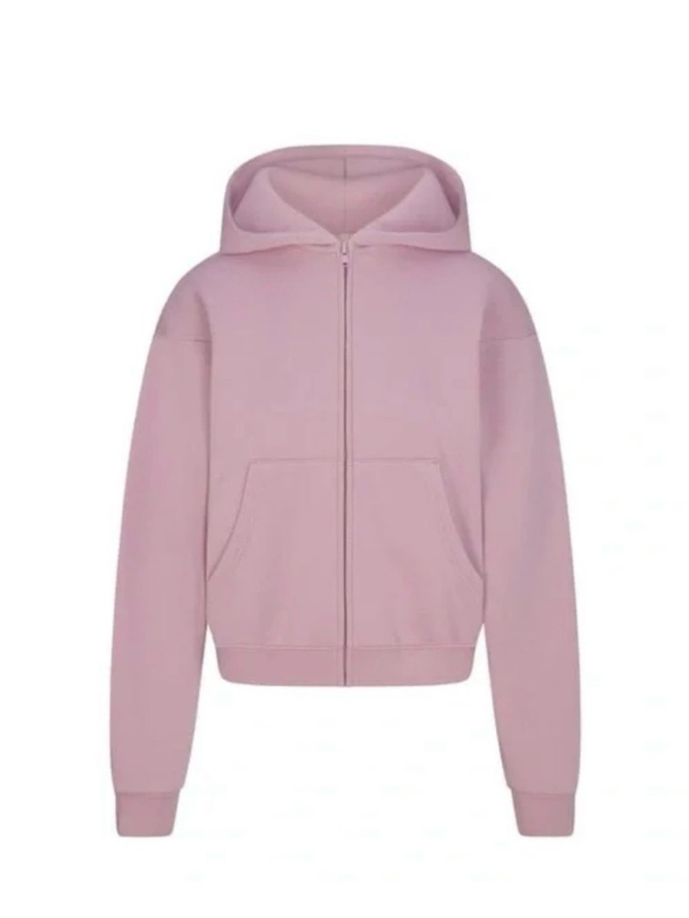 Skims cotton jersey zip up in dusk